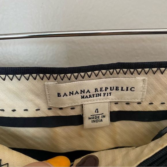 Banana Republic Pants Martin Fit Navy Blue Business Casual Neutral Wool - Picture 7 of 9